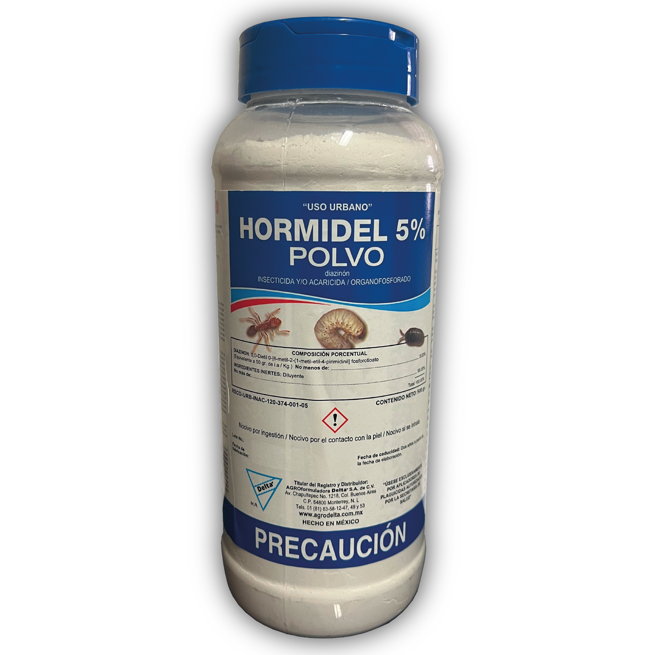INSECTICIDA POLVO HORMIDEL JARDIN 5 % (DIAZINON)