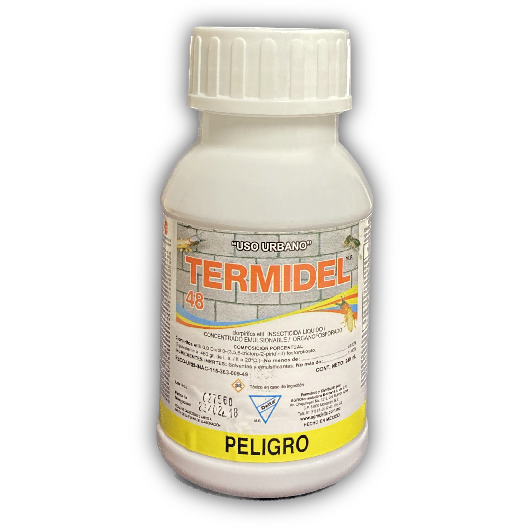 INSECTICIDA TERMIDEL 48 (Clorpirifos 48%)