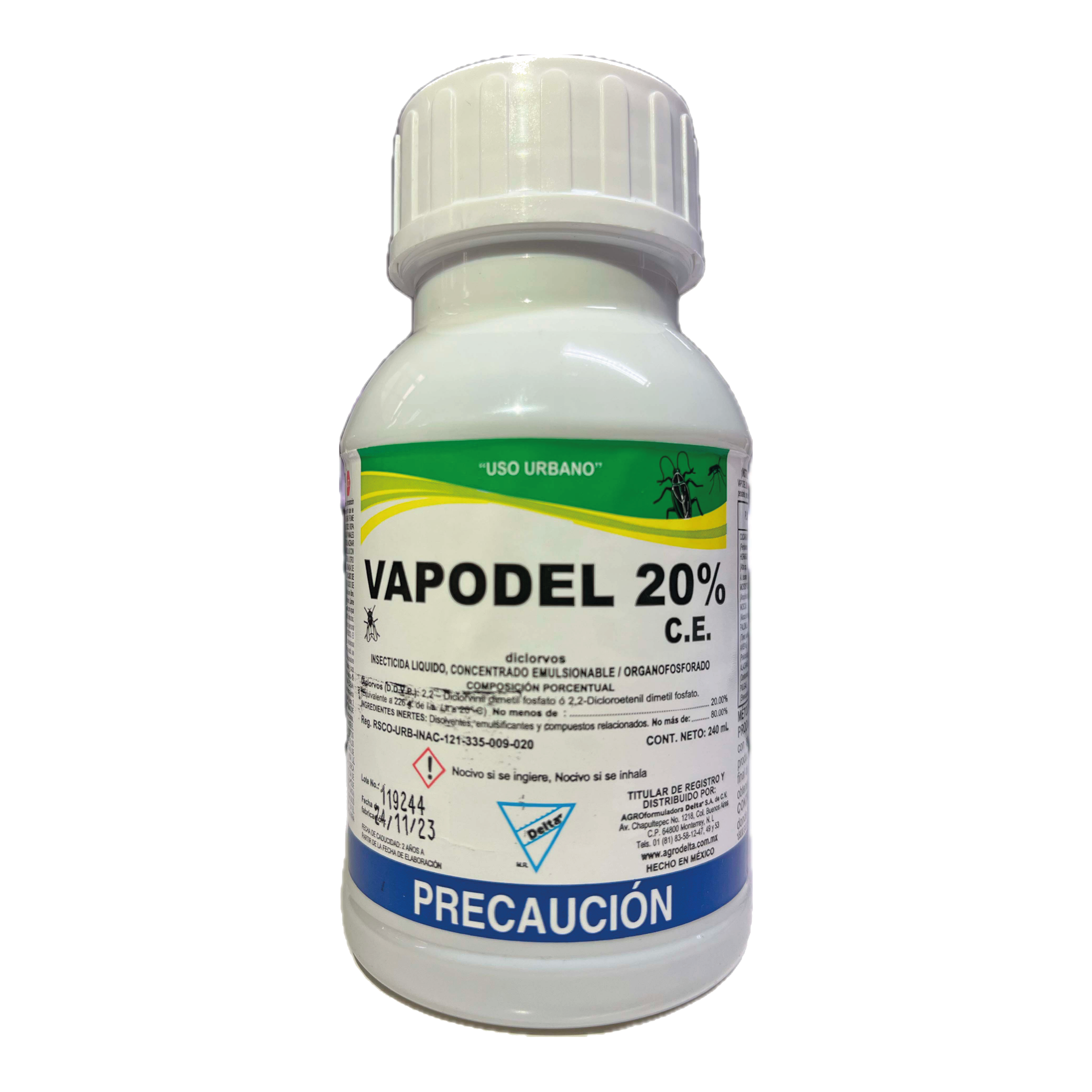 Insecticida Vapodel 20% (Diclorvos)